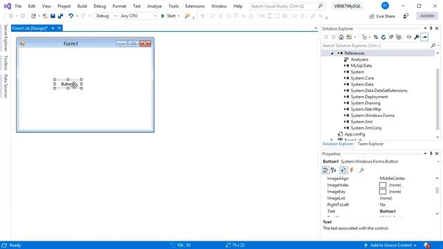Connecting VB NET to MySQL Database using MySQL Connector смотреть онлайн