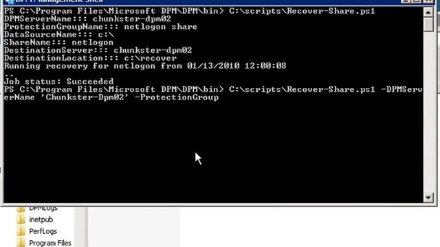 Recover Share using PowerShell смотреть онлайн