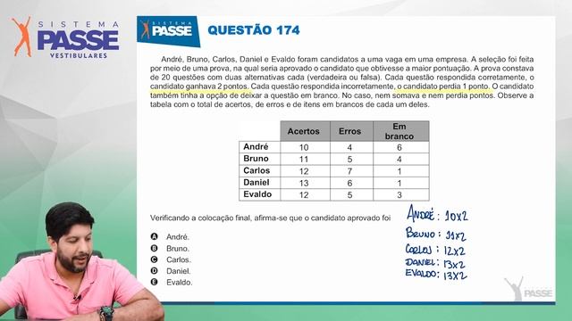 QUESTÃO 174 MARCO ANTÔNIO смотреть онлайн