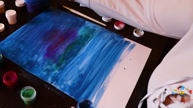 1. картина "Темные горы". пошаговое рисование. смотреть онлайн