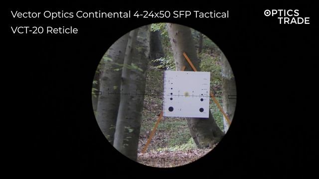 Vector Optics Continental 4-24x50 SFP Tactical Reticle VCT-20 | Optics Trade Reticle Subtensions