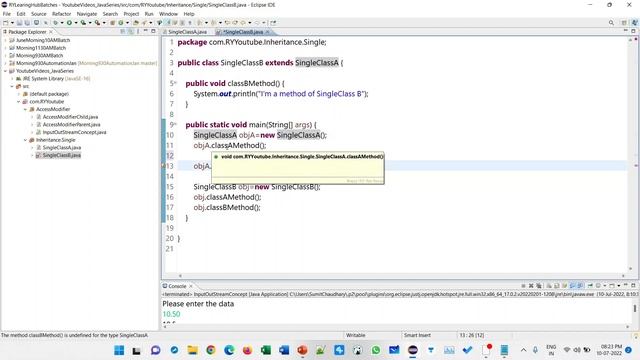 Java Series | Part 4 | Input / output Stream basic and Inheritance #java #javaprogramming #oops смотреть онлайн