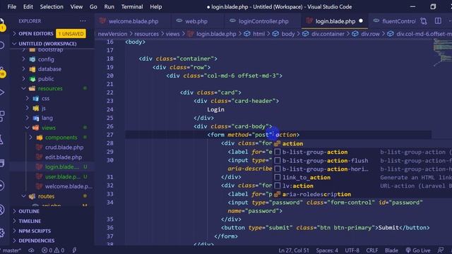 Laravel 8 Tutorial for beginners in Bangla #22 login submit part 2 смотреть онлайн