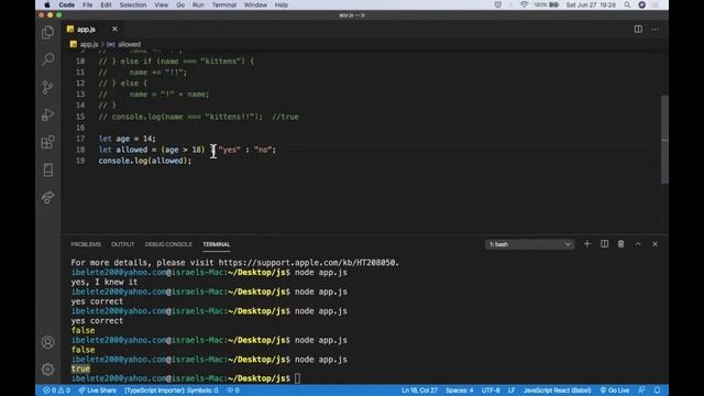 Week 12: es6, scopes, conditions and loops смотреть онлайн