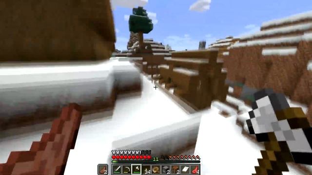 Я НАШЁЛ ЗИМНЮЮ ДЕРЕВНЮ И ДЕРЕВНЮ В ТАЙГЕ ! НАКОНЕЦ-ТО | МАЙНКРАФТ 1.14 смотреть онлайн