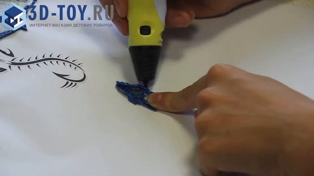 Рисуем дракона 3д ручкой. 3Д ТОЙ. смотреть онлайн