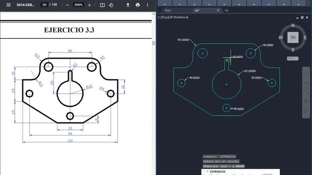 CURSO DE AUTOCAD 11: EXAMEN PARCIAL 1 PARTE B смотреть онлайн
