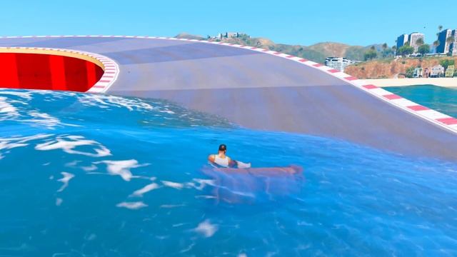 ИЗВИЛИСТАЯ ДОРОГА С ЛУЖАМИ ЭКСПЕРИМЕНТ в ГТА 5 МОДЫ! ОБЗОР МОДА в GTA 5 ВИДЕО смотреть онлайн