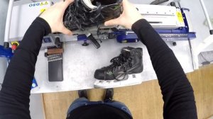 Заточка коньков для хоккея с мячом