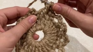 МК часть 1 (1-5 ряд) ковер из джута Шарм. master class part 1 (1-5 row) carpet made of jute Charm.