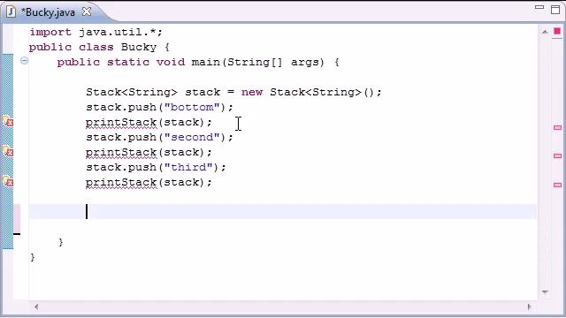 Intermediate Java Tutorial 14 Stacks, push, pop смотреть онлайн