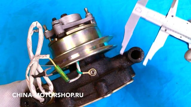 Помпа Юджин 1041 YUEJIN с электромуфтой 4100QBZL насос водяной смотреть онлайн