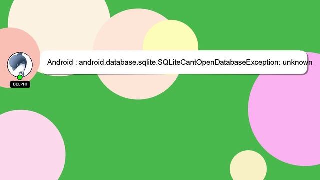 Android : android.database.sqlite.SQLiteCantOpenDatabaseException: unknown error (code 14): Could n смотреть онлайн