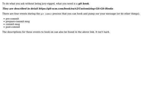 Is it possible to show some text in Cmd after a git commit command is done? (2 Solutions!!) смотреть онлайн