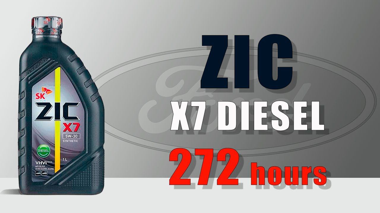 ZIC X7 Diesel 5w30 (Ford, 272 hours) смотреть онлайн