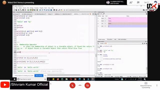 Bitwise Logical Membership & Identity Operators. How to use Operators? Python Programming смотреть онлайн