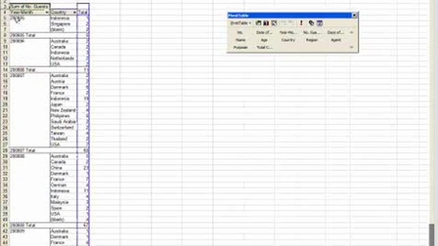 How to do grouping in Excel pivot charts смотреть онлайн