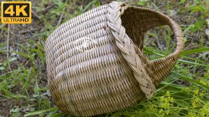 "Королевская" корзина с необычной ручкой и широкой загибкой Коса.