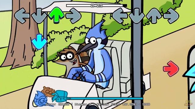 Friday Night Funkin': VS Benson "Think Positive" FULL WEEK [FNF Mod/Regular Show/HARD] смотреть онлайн