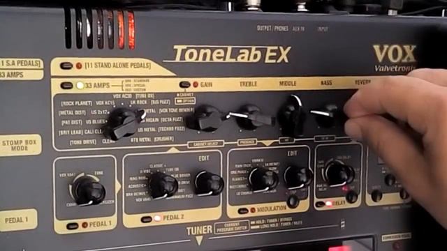 Vox Tonelab EX Distortion / Distorção - MALMST Style Patch Settings