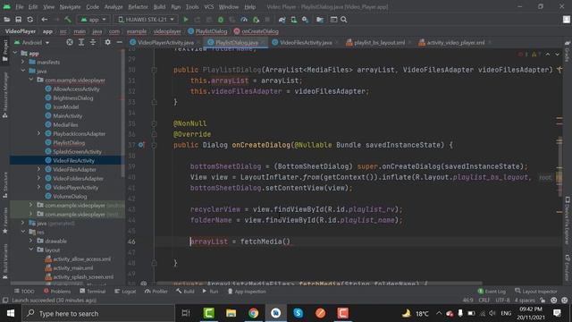 Video Player App in Android Studio (Part 24) | Create Playlist in Video Player in Android смотреть онлайн