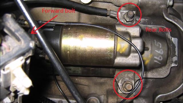 How to remove and replace a starter on a 2004 Mazda B2300 смотреть онлайн
