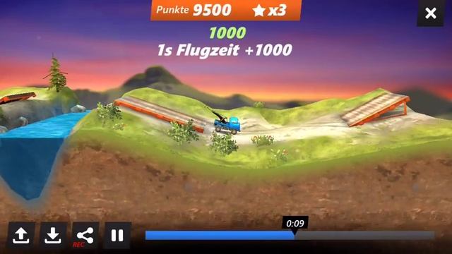 Bridge Constructor Stunts - Level 1-3 Walkthrough смотреть онлайн