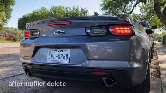 muffler delete on my 2019 2.0 turbo camaro смотреть онлайн
