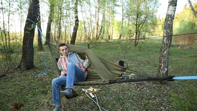 Туристический Гамак с Тентом - Обзор и Отдых в Лесу