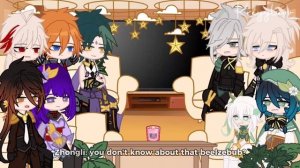 Genshin impact react to traveler ✧ Part 1 ✧ credit on description ✧ kreyyluvv