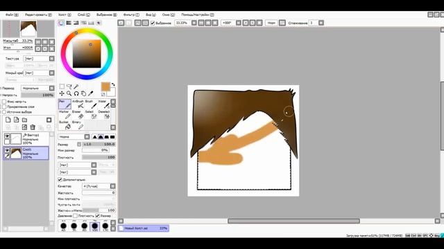 как рисовать арт в Paint tool SAI смотреть онлайн