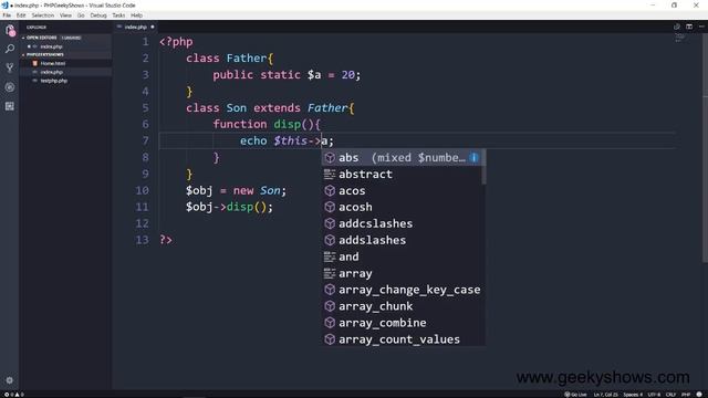 Static with Inheritance in PHP (Hindi) смотреть онлайн