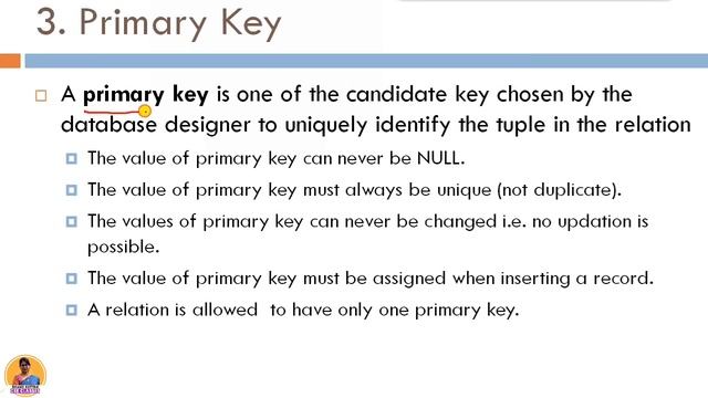 Keys in DBMS | Super Key| Candidate Key| Primary Key| Foreign Key |DBMS Lect 14| Shanu Kuttan |Hind смотреть онлайн