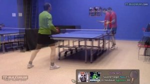 DR NEUBAUER Aggressor OX на бальзе - средние шипы без губки, техника игры у стола