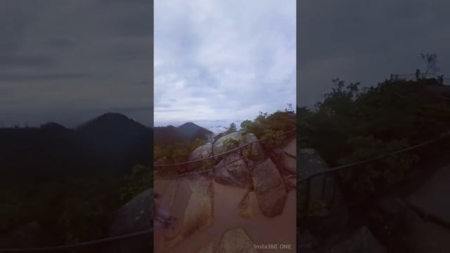 Insta360 One X Use with Tiny planet in Japan, Miyajimacho Mountain смотреть онлайн