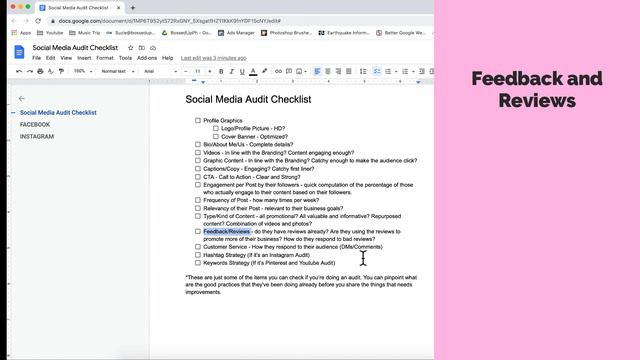 [TUTORIAL] How to Create Social Media Audit for Future Clients | For Social Media Managers [CC Eng] смотреть онлайн