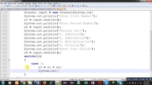 08 Java Program | Addition, subtraction, multiplication and division using switch смотреть онлайн