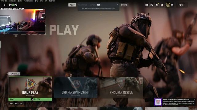 JUGAMOS MW2! NUEVA MOINTOR ALIENWARE! AW2723DF смотреть онлайн