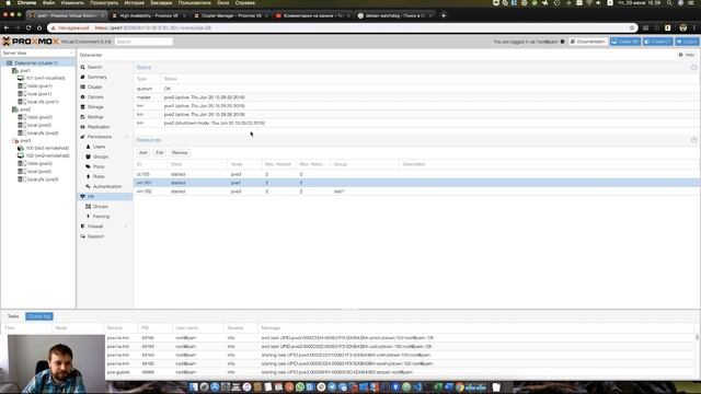 Proxmox: Доступная виртуализация на русском (3.4 - Кластер: HA) смотреть онлайн