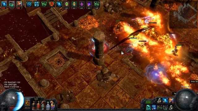 Path of Exile 2.0. Flame Totem Build. Trio Lv70 смотреть онлайн