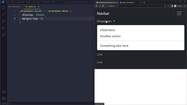 Bootstrap 5 Multi-Level Dropdown Submenu on Hover смотреть онлайн