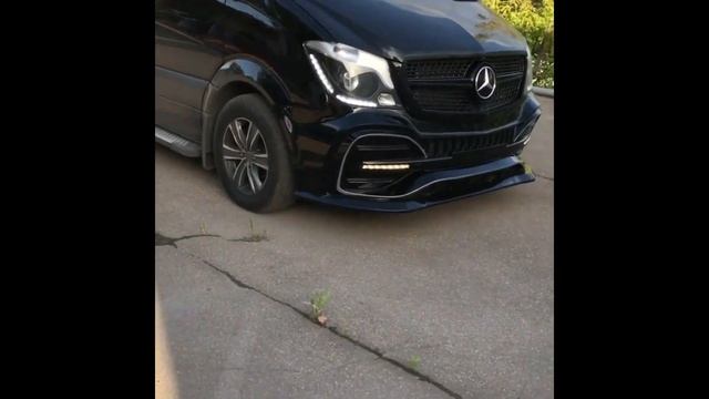 Front bumper Mercedes Sprinter W906 AMG tuning смотреть онлайн