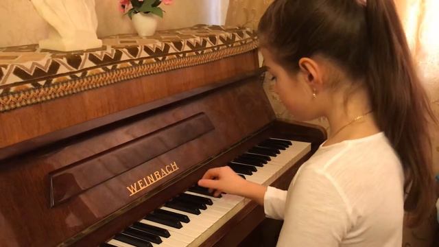 Арина, 9 лет. Новая тема: септаккорд II ступени с обращениями. Цепочка А24 смотреть онлайн