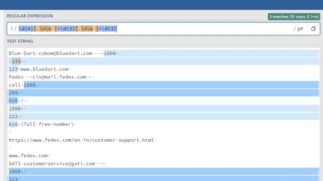 3_Extracting Multiline PhoneNumbers using regex смотреть онлайн