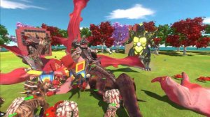 EVOLUTION of YELLOW LIGHTING GODZILLA Size Comparison VS Red Team - ARBS