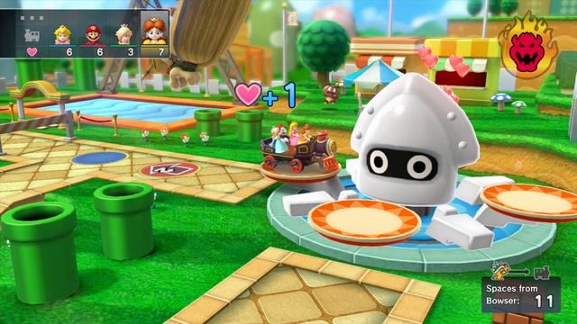 Mario Party 10 Bowser Party #79 Peach, Mario, Rosalina, Daisy Mushroom Park Master Difficulty смотреть онлайн