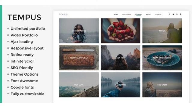 Tempus - Photography WordPress Theme | Themeforest Website Templates and Themes смотреть онлайн