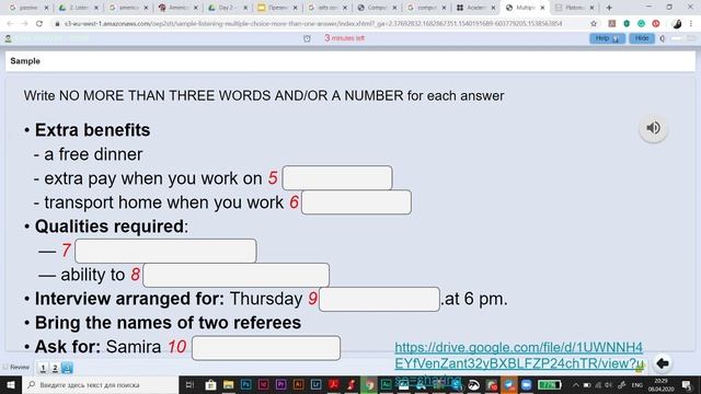 IELTS Listening Section 1