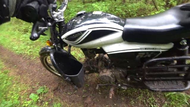 Мопед Альфа по бездорожью