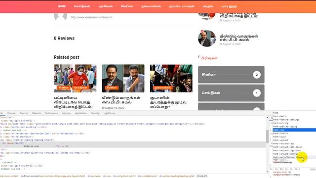 Tamil Font in Digiqole WordPress theme смотреть онлайн
